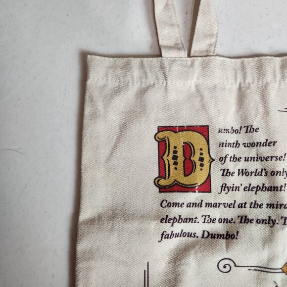 NWT Disney Dumbo Canvas Tote Bag Authentic Dance Bag Travel - Picture 4 of 10